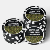 Master Poker Player Camouflage Black Cool Funny Pokerchips (Stapel)