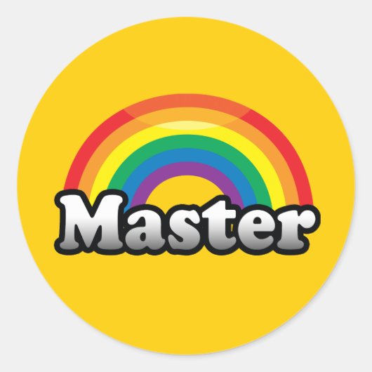 MASTER PRIDE RUNDER AUFKLEBER (Vorderseite)
