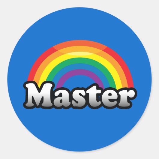 MASTER PRIDE RUNDER AUFKLEBER (Vorderseite)