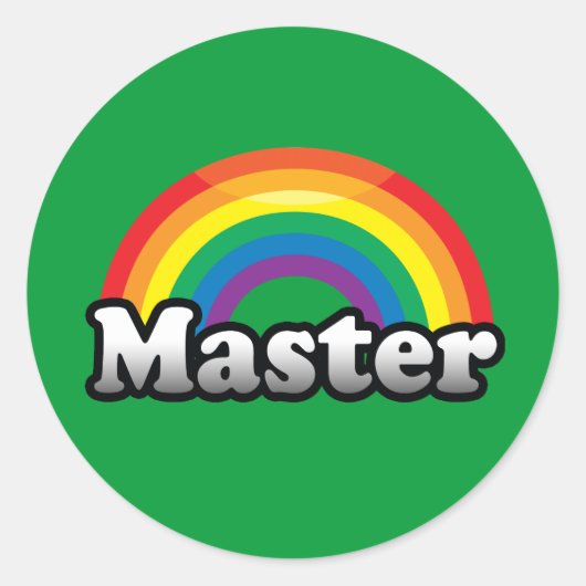 MASTER PRIDE RUNDER AUFKLEBER (Vorderseite)