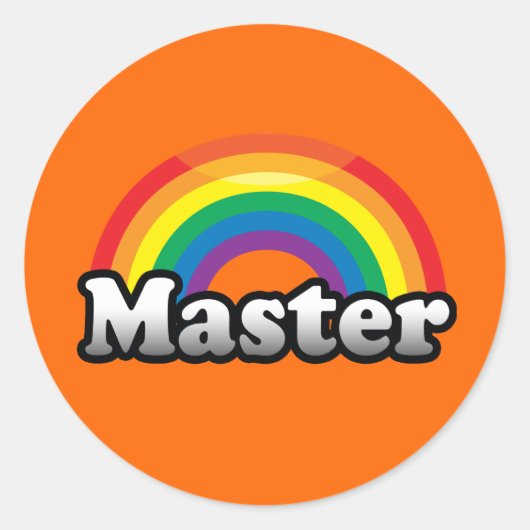 MASTER PRIDE RUNDER AUFKLEBER (Vorderseite)