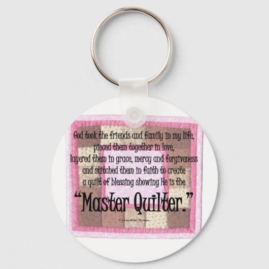 Master-Quilter Schlüsselanhänger (Vorderseite)