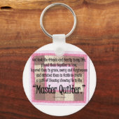 Master-Quilter Schlüsselanhänger (Vorderseite)