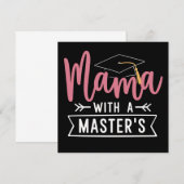 Master’s Degree Mama MBA Masters Degree Graduation Einladung (Vorne/Hinten)
