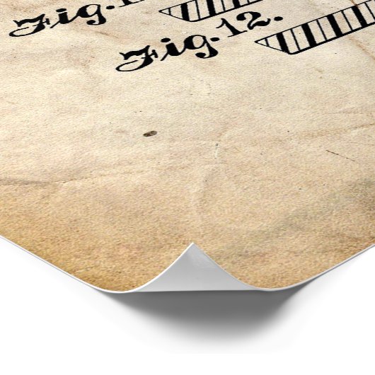 Master-Schallplattenpatent Poster (Ecke)