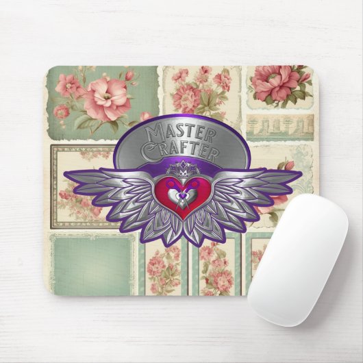 Master-Scrapbook-Abzeichen Mousepad (Mit Mouse)