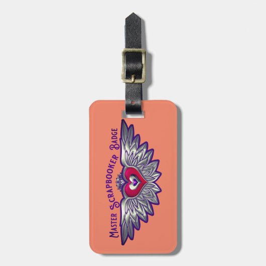 Master Scrapbooker-Abzeichen Gepäckanhänger (Vorderseite vertikal)