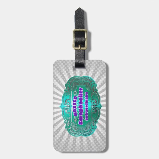 Master Scrapbooker Extraordinaire Gepäckanhänger (Vorderseite vertikal)