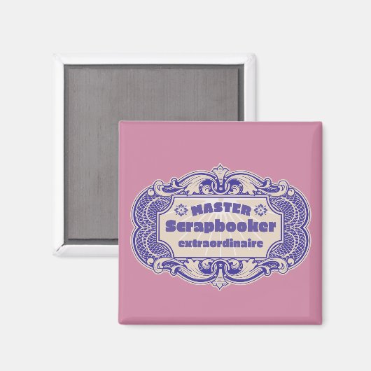 "Master Scrapbooker Extraordinaire" Magnet (Vorderseite/Rückseite)
