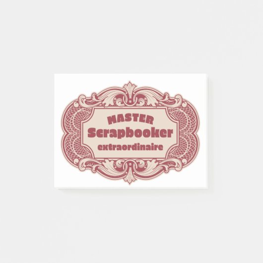 Master Scrapbooker Extraordinaire Post-it Klebezettel (Vorderseite)