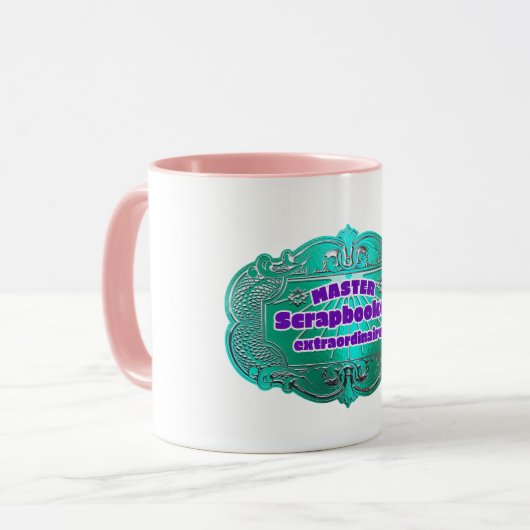 "Master Scrapbooker Extraordinaire" Tasse (Vorderseite Links)