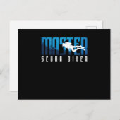 Master Scuba Diver Scuba Diving Sports Gift Postkarte (Vorne/Hinten)