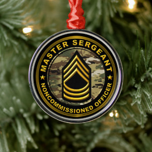 Master Sergeant Christmas Ornament Aus Metall