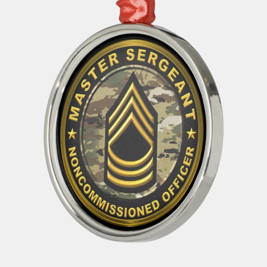 Master Sergeant Weihnachten Ornament Aus Metall (Links)