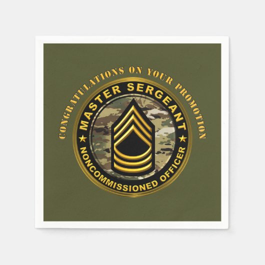 Master Sergeant Werbeaktion MSG Serviette (Vorderseite)