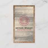 Master Sommelier Wein Barrel Holzplatten Visitenkarte (Vorderseite)