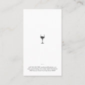Master Sommelier Wine Barrel Marble Visitenkarte (Rückseite)