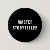 Master Storyteller - Gamemaster - Schriftsteller Button (Vorderseite)