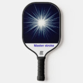 Master Stroke – Bold Cosmic Impact Design Pickleball Schläger (Rückseite)