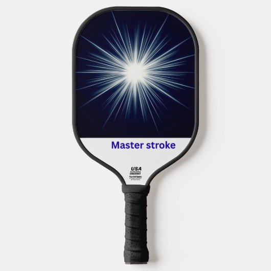 Master Stroke – Bold Cosmic Impact Design Pickleball Schläger (Vorderseite)