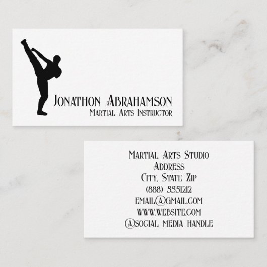 Master Studio Business Card Visitenkarte (Vorne/Hinten)