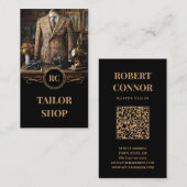 Master Tailor Classic & Retro Anzug Boutique Visitenkarte (Vorne/Hinten)