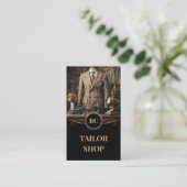 Master Tailor Classic & Retro Anzug Boutique Visitenkarte (Stehend Vorderseite)