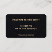 Master Taxidermist Visitenkarte (Rückseite)