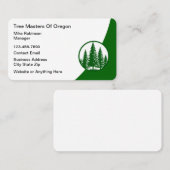 Master Tree Services Business Card Visitenkarte (Vorne/Hinten)