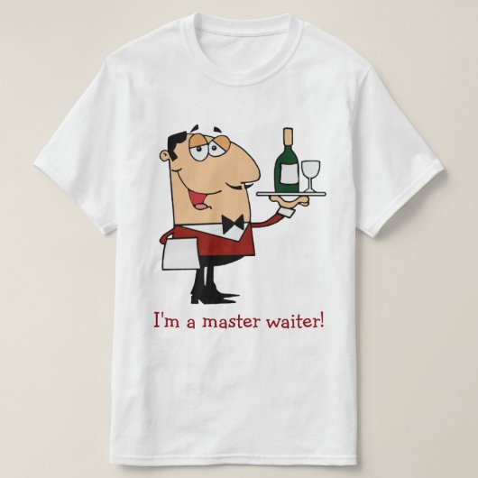 Master Waiter T-Shirt (Design vorne)
