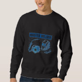 Master Welder Blueprint Technical Schematic Art Sweatshirt (Vorderseite)