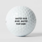 "Master your mind, master your game" Mindset Calm Golfball (Vorderseite)