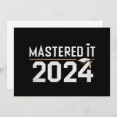 Masterabschluss 2024 einladung (Vorne/Hinten)