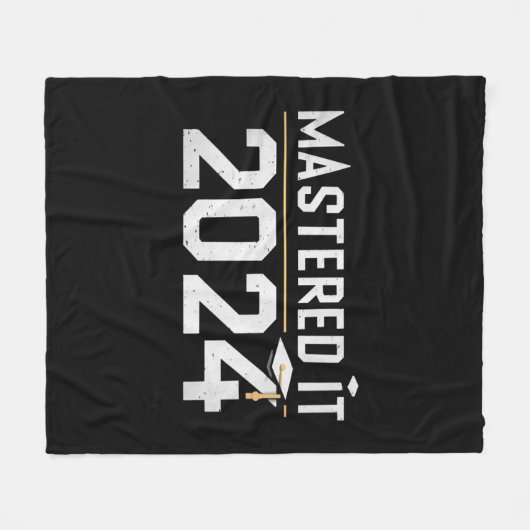 Masterabschluss 2024 fleecedecke (Vorderseite (Horizontal))