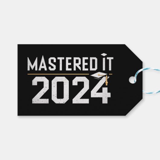 Masterabschluss 2024 geschenkanhänger (Vorderseite (Horizontal))