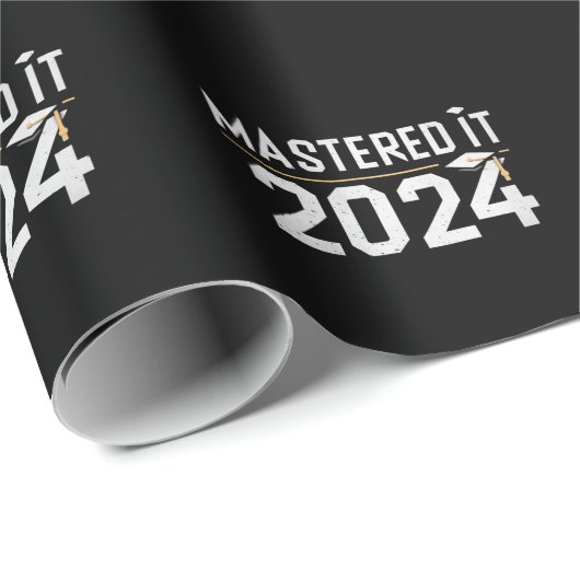 Masterabschluss 2024 geschenkpapier (Rolleneckpunkt)