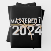 Masterabschluss 2024 geschenkpapier set (Beispiel)