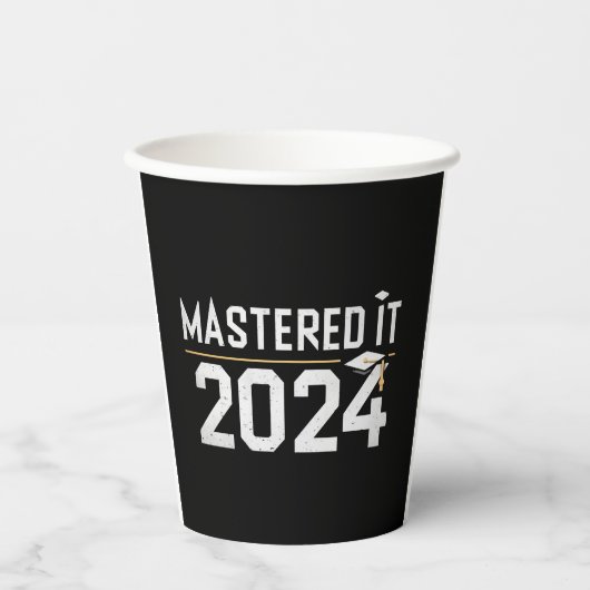 Masterabschluss 2024 pappbecher (Vorderseite)