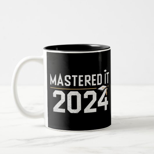 Masterabschluss 2024 zweifarbige tasse (Links)
