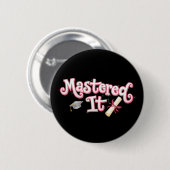 Masterabschluss in IT-Abschluss Button (Vorne & Hinten)