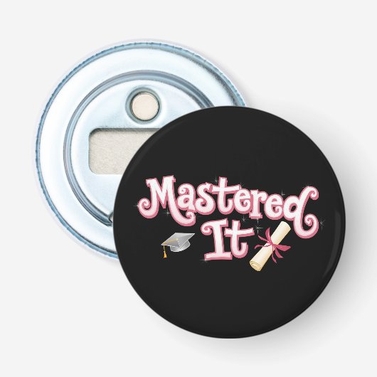 Masterabschluss in IT-Abschluss Flaschenöffner (Vorderseite)