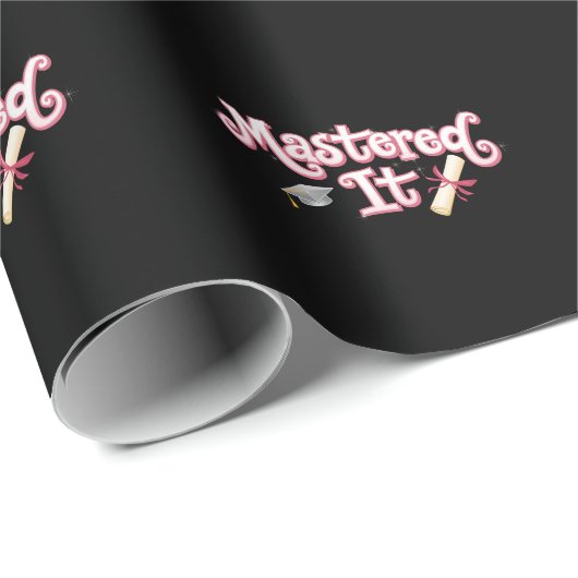 Masterabschluss in IT-Abschluss Geschenkpapier (Rolleneckpunkt)