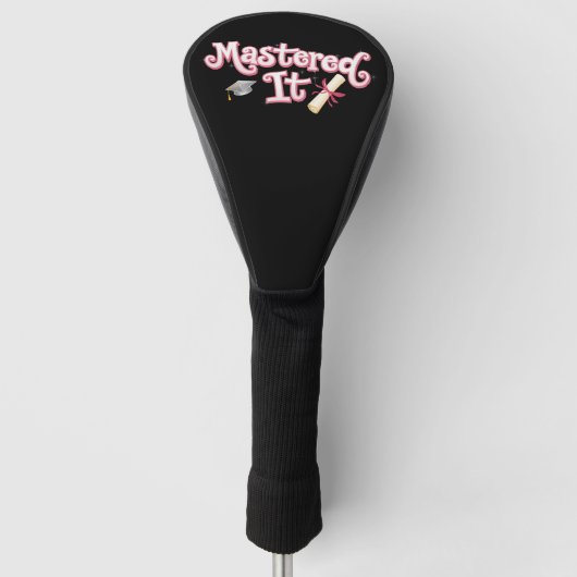 Masterabschluss in IT-Abschluss Golf Headcover (Vorderseite)
