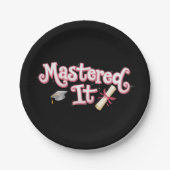 Masterabschluss in IT-Abschluss Pappteller (Vorderseite)