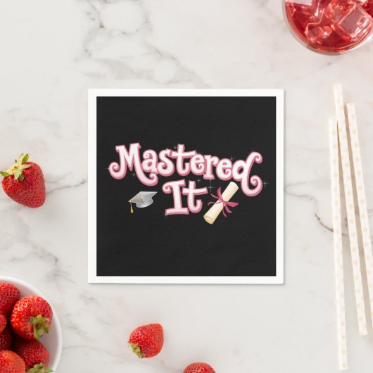 Masterabschluss in IT-Abschluss Serviette (Beispiel)