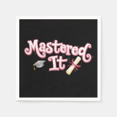 Masterabschluss in IT-Abschluss Serviette (Vorderseite)