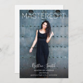 Masterate IT Graduate Foto Ankündigung (Vorne/Hinten)