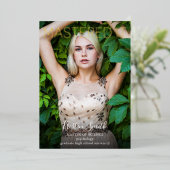 Masterate IT Graduate Gold Foto Folieneinladung (Stehend vorne)