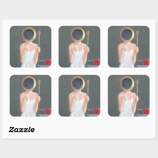 Masterchef 2005 quadratischer aufkleber (Blatt)