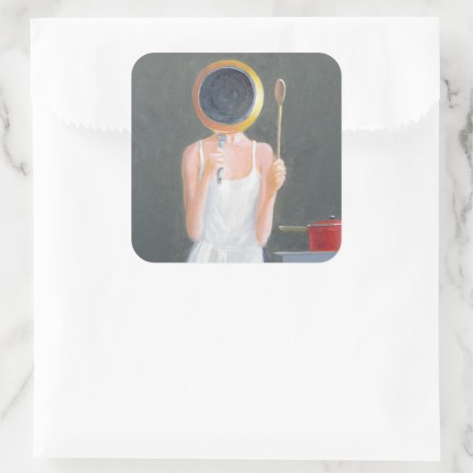 Masterchef 2005 quadratischer aufkleber (Tasche)